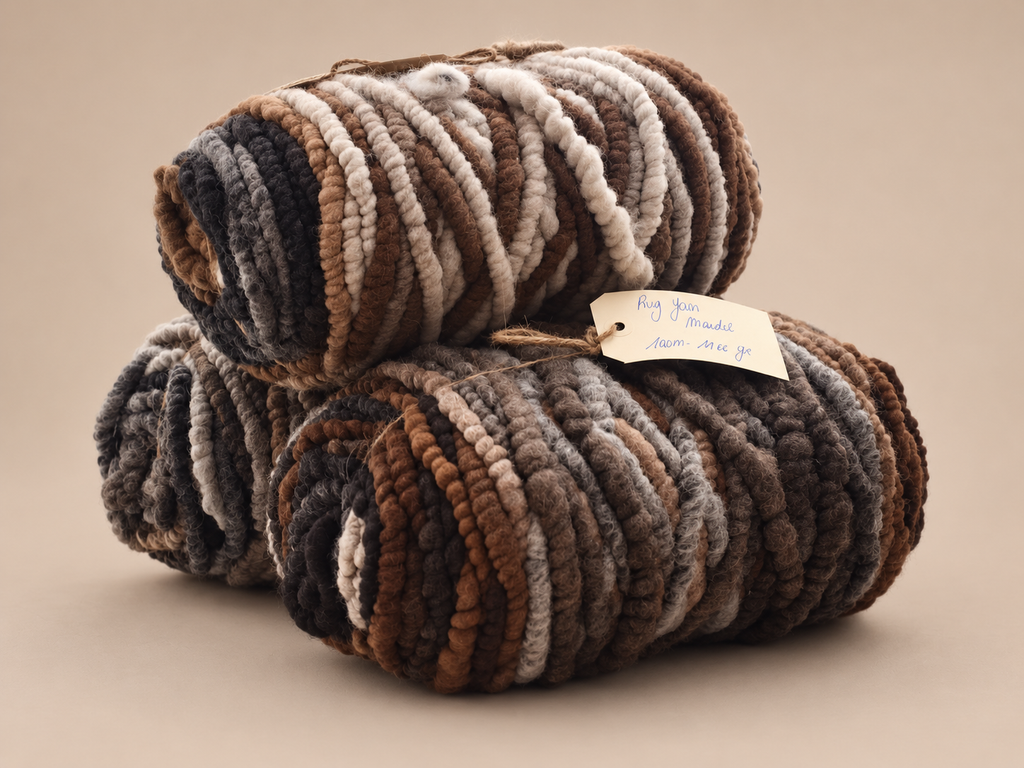 Mandel Rug Yarn ~ Marble mix