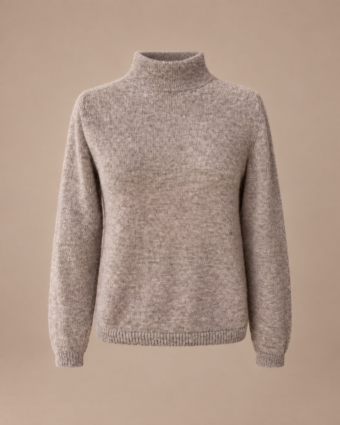 DANIRA alpaca trui met hoge hals