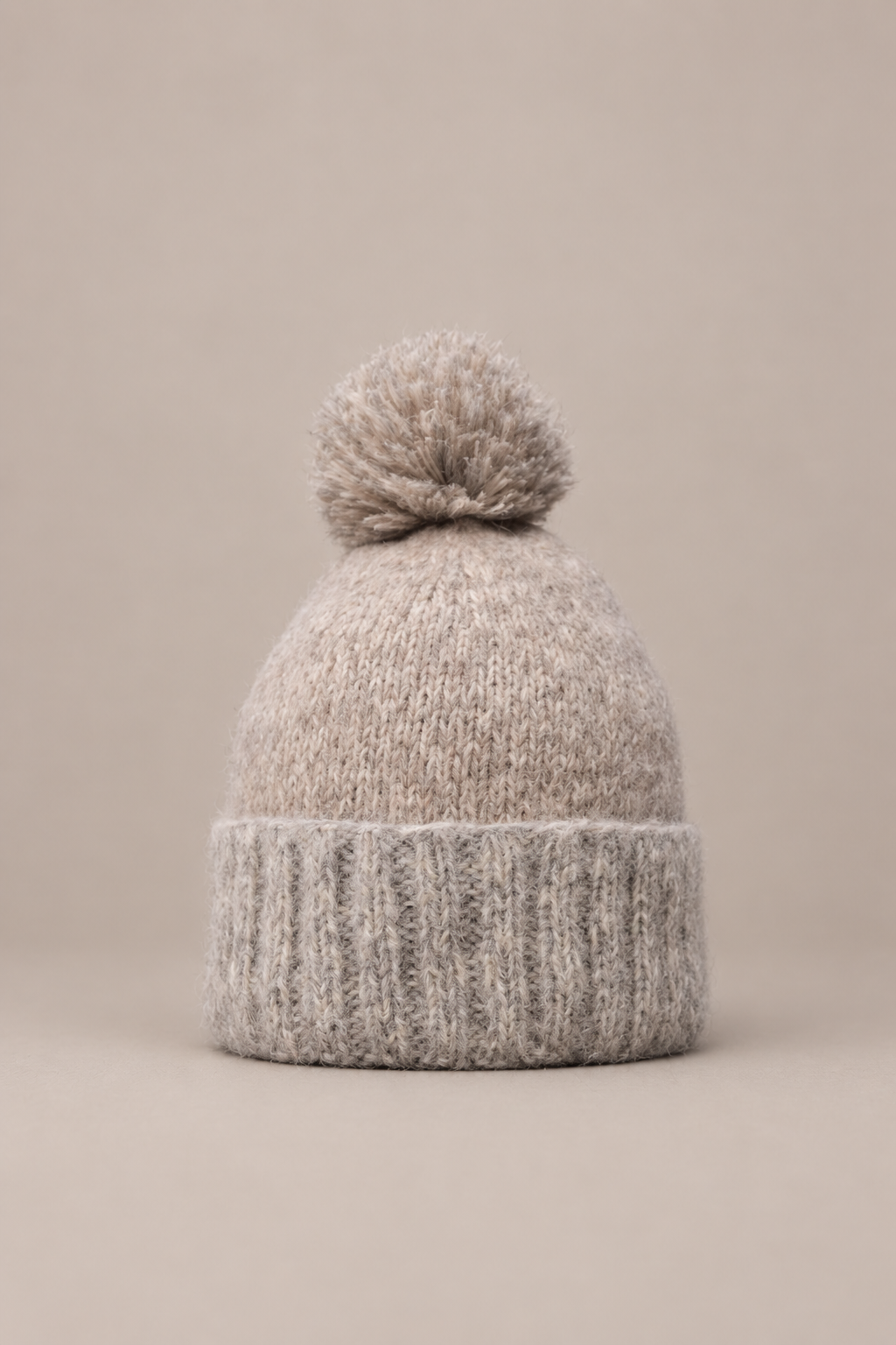 ZITA alpaca hat light grey/cloudy white/mushroom