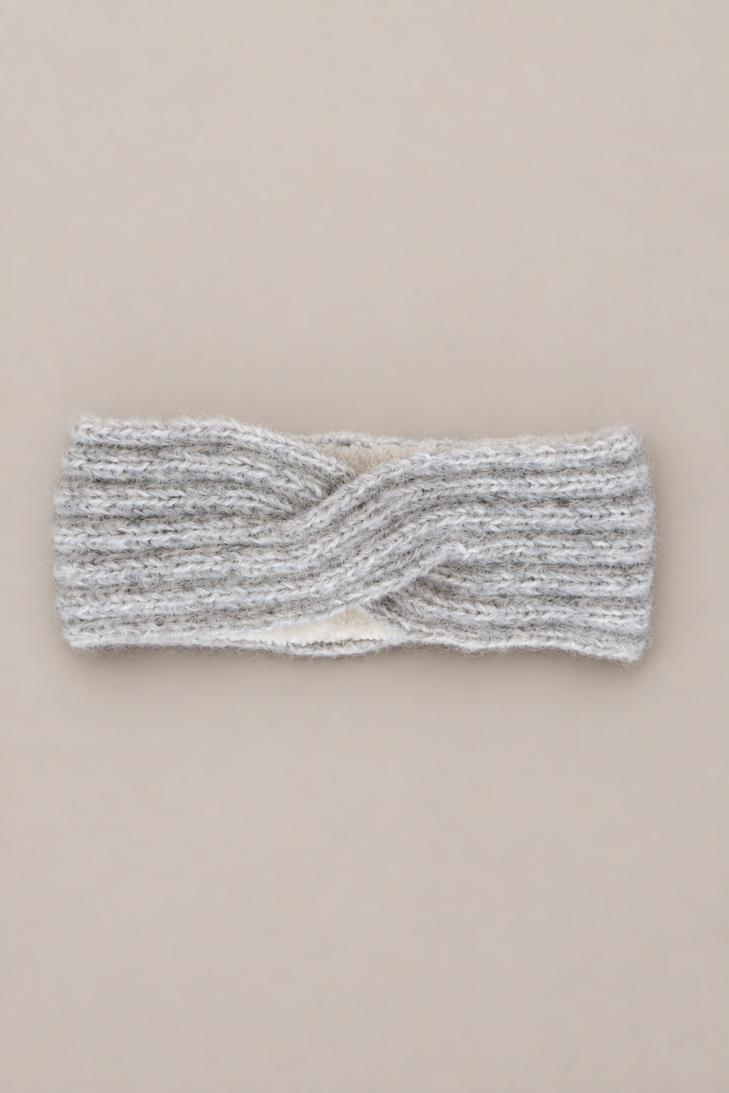 ZENA alpaca headband mushroom/cloudy white