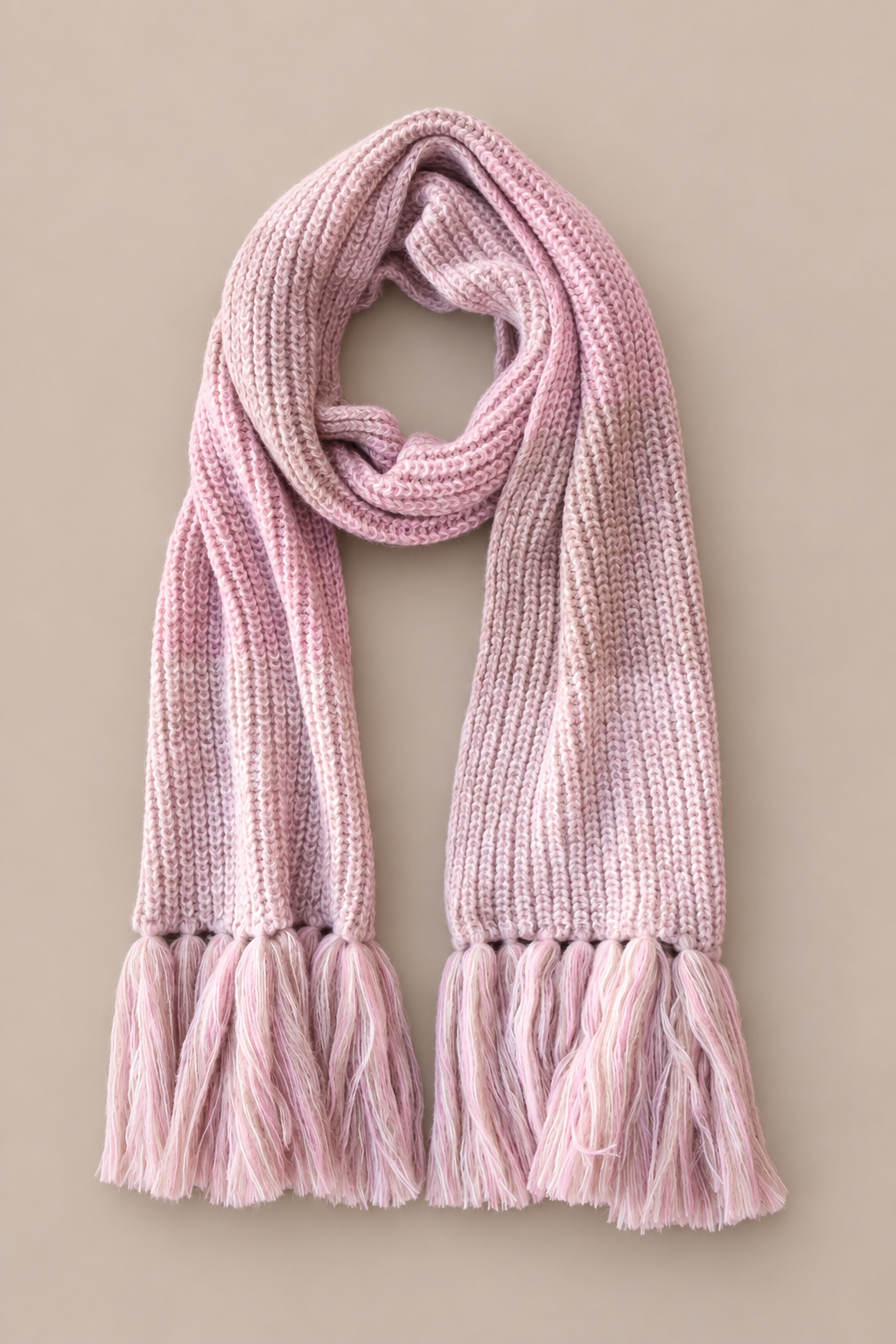 ELARA alpaca scarf with fringes
