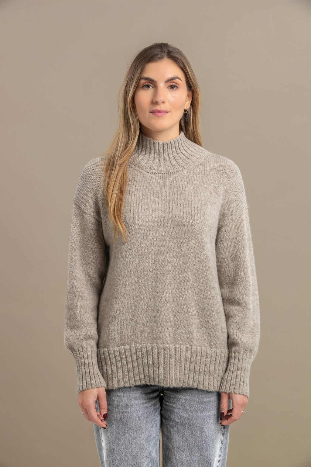 DOROTHEE high neck alpaca sweater