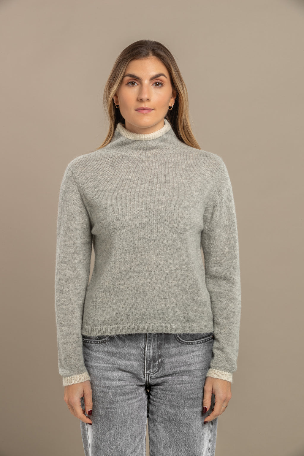 Dune High Neck  Alpaca Sweater