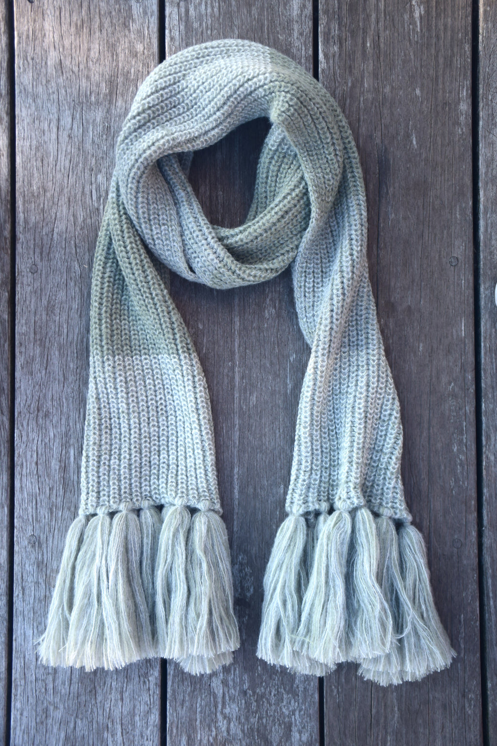 ELARA alpaca scarf with fringes
